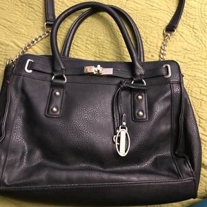Carlos Santa black leather purse